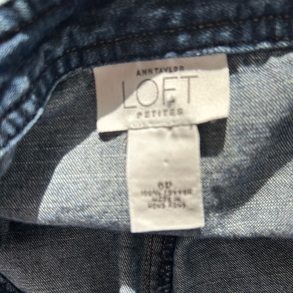 LOFT Light Blue Denim Dress - Picture 2 of 4